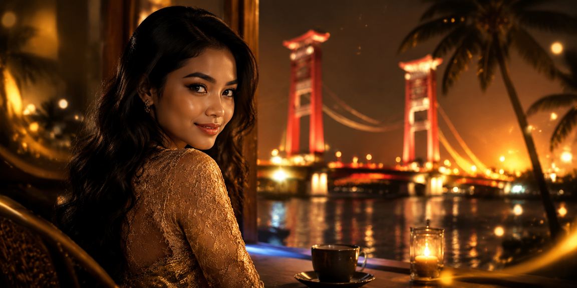 Seseorang memeriksa informasi bonus deposit sambil duduk menikmati kopi di sudut kafe