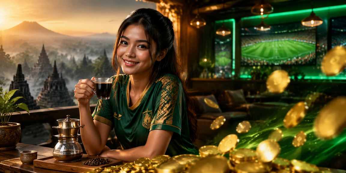 Pemain menikmati sesi kasino online sambil minum kopi di cafe Vietnam
